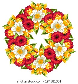 Abstract flower background with place for your text