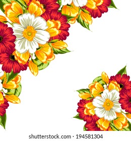 Abstract flower background with place for your text