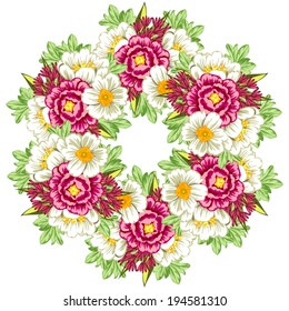 Abstract flower background with place for your text