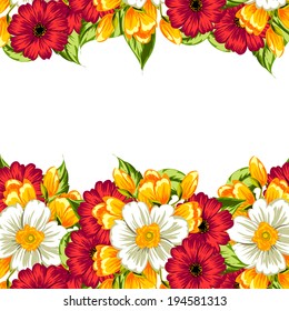 Abstract flower background with place for your text