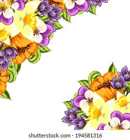 Abstract flower background with place for your text