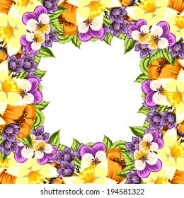 Abstract flower background with place for your text
