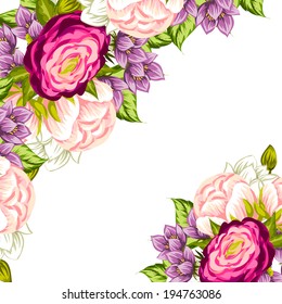 Abstract flower background with place for your text