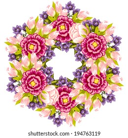 Abstract flower background with place for your text