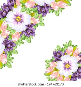 Abstract flower background with place for your text