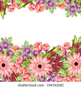 Abstract flower background with place for your text