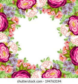Abstract flower background with place for your text