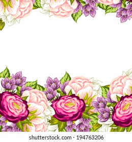Abstract flower background with place for your text
