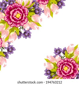 Abstract flower background with place for your text