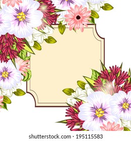 Abstract flower background with place for your text