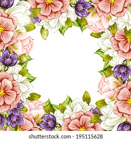 Abstract flower background with place for your text