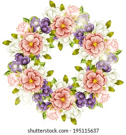 Abstract flower background with place for your text