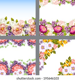 Abstract flower background with place for your text