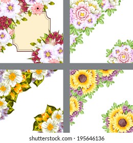 Abstract flower background with place for your text