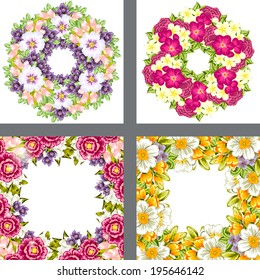 Abstract flower background with place for your text