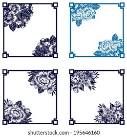 Abstract flower background with place for your text