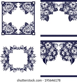 Abstract flower background with place for your text