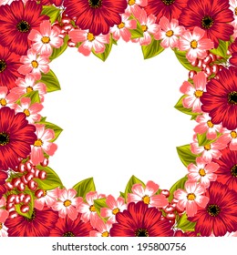 Abstract flower background with place for your text