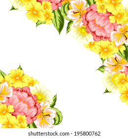 Abstract flower background with place for your text