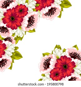 Abstract flower background with place for your text