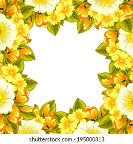Abstract flower background with place for your text