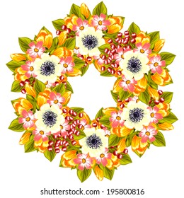 Abstract flower background with place for your text