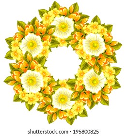 Abstract flower background with place for your text