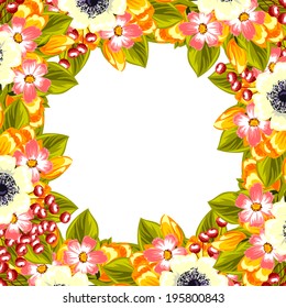 Abstract flower background with place for your text