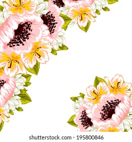 Abstract flower background with place for your text