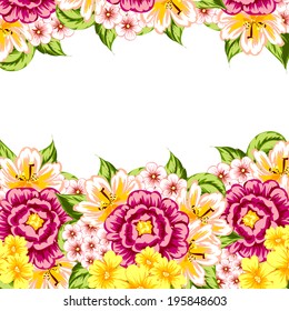 Abstract flower background with place for your text