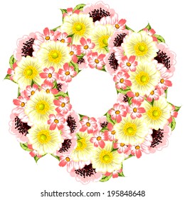 Abstract flower background with place for your text