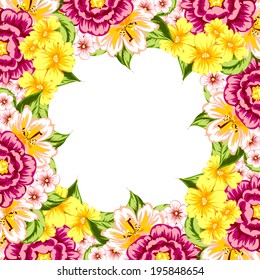 Abstract flower background with place for your text