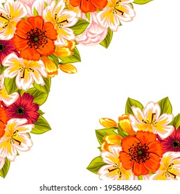 Abstract flower background with place for your text