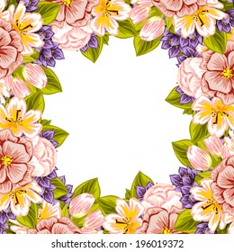 Abstract flower background with place for your text