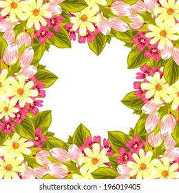 Abstract flower background with place for your text