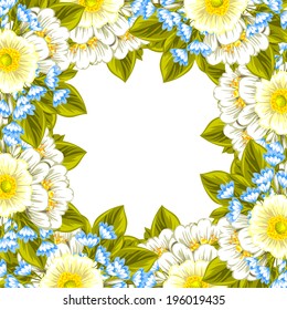 Abstract flower background with place for your text