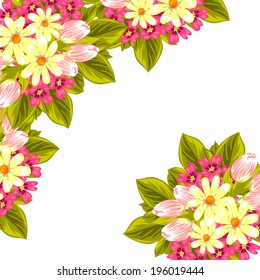 Abstract flower background with place for your text