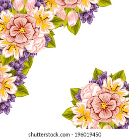 Abstract flower background with place for your text
