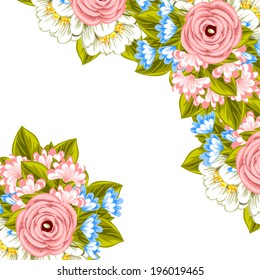 Abstract flower background with place for your text