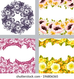 Abstract flower background with place for your text