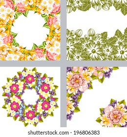 Abstract flower background with place for your text