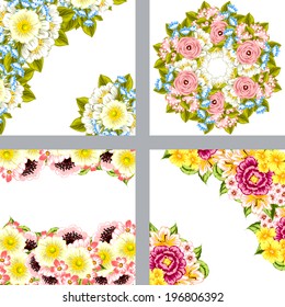 Abstract flower background with place for your text