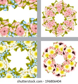 Abstract flower background with place for your text