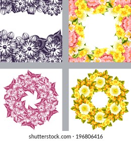 Abstract flower background with place for your text