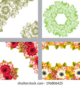 Abstract flower background with place for your text
