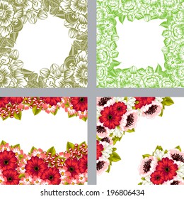 Abstract flower background with place for your text