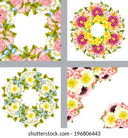 Abstract flower background with place for your text
