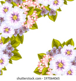 Abstract flower background with place for your text