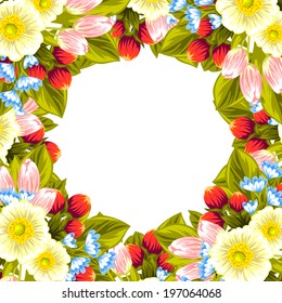Abstract flower background with place for your text