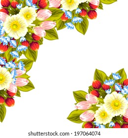 Abstract flower background with place for your text